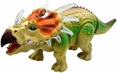 Dinosaurus - interactieve CERATOPIA - speelgoed dino - met licht en dinosaurus geluiden - 35CM (incl. batterijen)