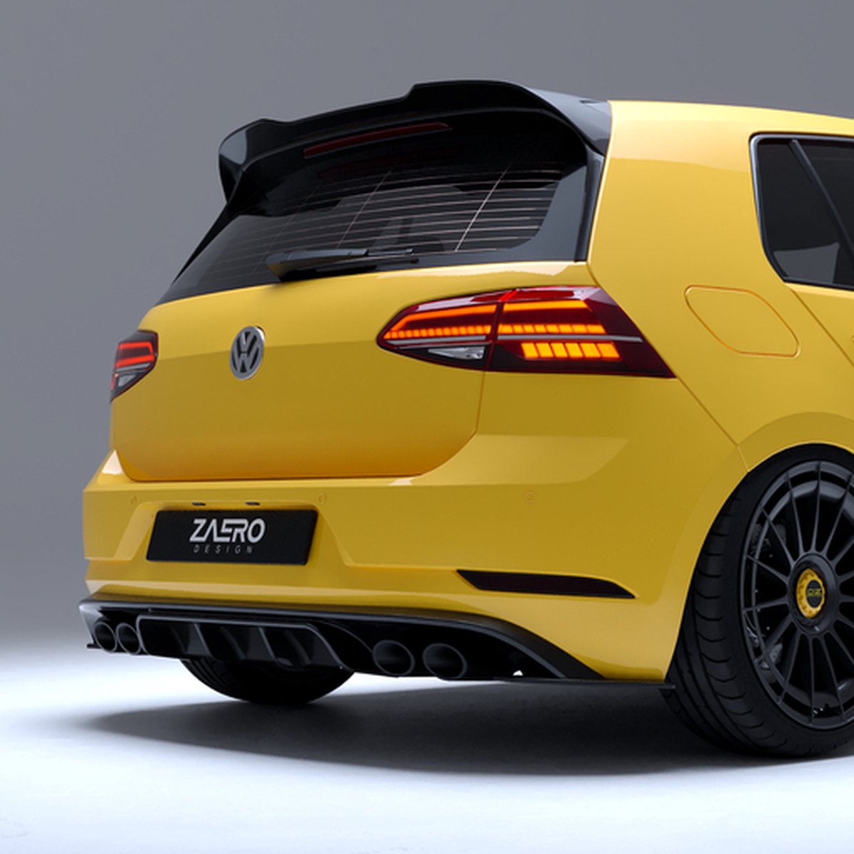 Zaero-Design EVO-1 Diffuser VW Golf 7.5 R 2017-2018