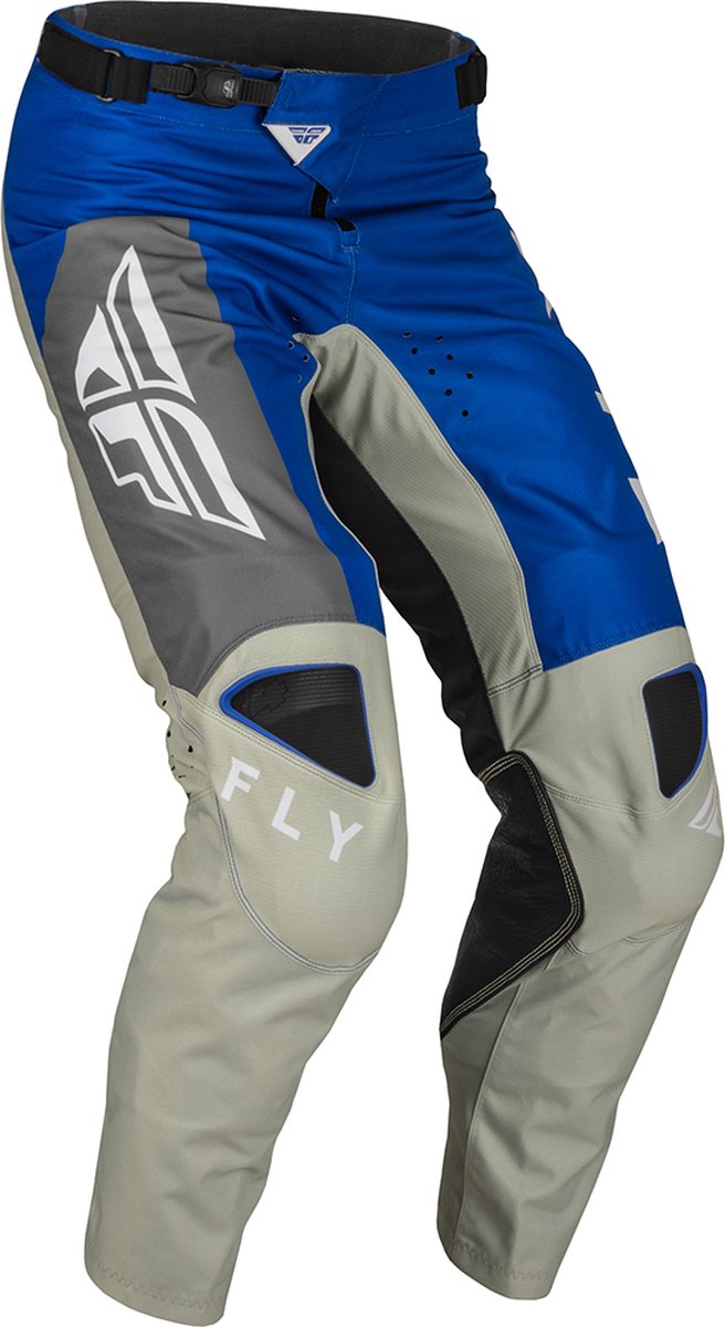 Fly Racing MX Pants Kinetic Jet Blue Grey White 34