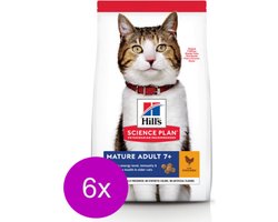 6x Hill's - Feline Mature Adult Kip - Kattenvoer - 1.5kg