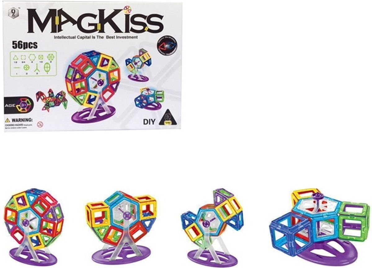 AQXONG 154 Delig Magnetisch Bouwblokkenspeelgoed Bouwspeelgoed Educatief Bouwstenen Speelgoed Voor Kinderen Geschikt 3 1528740520