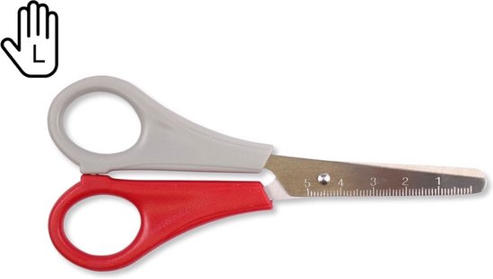KEYROAD Schaarschaar met vergrendeling/kinderschaar 15,2 cm, 1 stuk, blister/gemengde kleuren, ergonomische handgreep van hoogwaardig kunststof, met