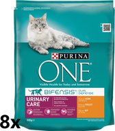 Purina ONE Urinary Care - Kip - Nourriture pour chat - 8x 800 g