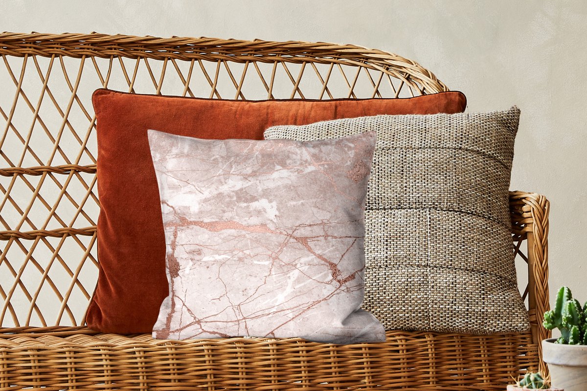 Kit de coussin à broder - Coussin de mariage - Passiflore beige - Princesse
