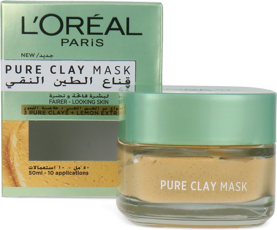 L'Oréal Pure Clay Mask 50 ml - Fairer Looking Skin