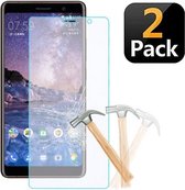 Nokia 3.1 Screenprotector Beschermglas 2x