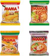 Mama Instant Noedels Noodles Mix (Eend, Garnaal, Kip, Varken) 40 x 55 Gram