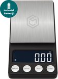 Ease Electronicz digitale mini precisie keukenweegschaal - 0,01 tot 200 gram - 14.2 x 7.5 cm - pocket scale op batterij - weegschaal keuken