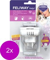 Feliway Help! Diffuser Kit - Anti stressmiddel - 2 x per stuk (7 Dagen)