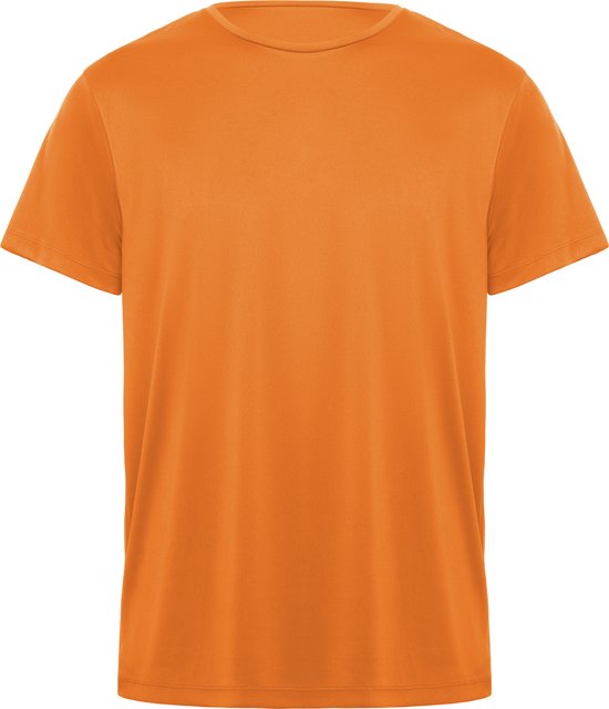 Oranje kinder unisex sportshirt korte mouwen Daytona merk Roly 4 jaar 98-104