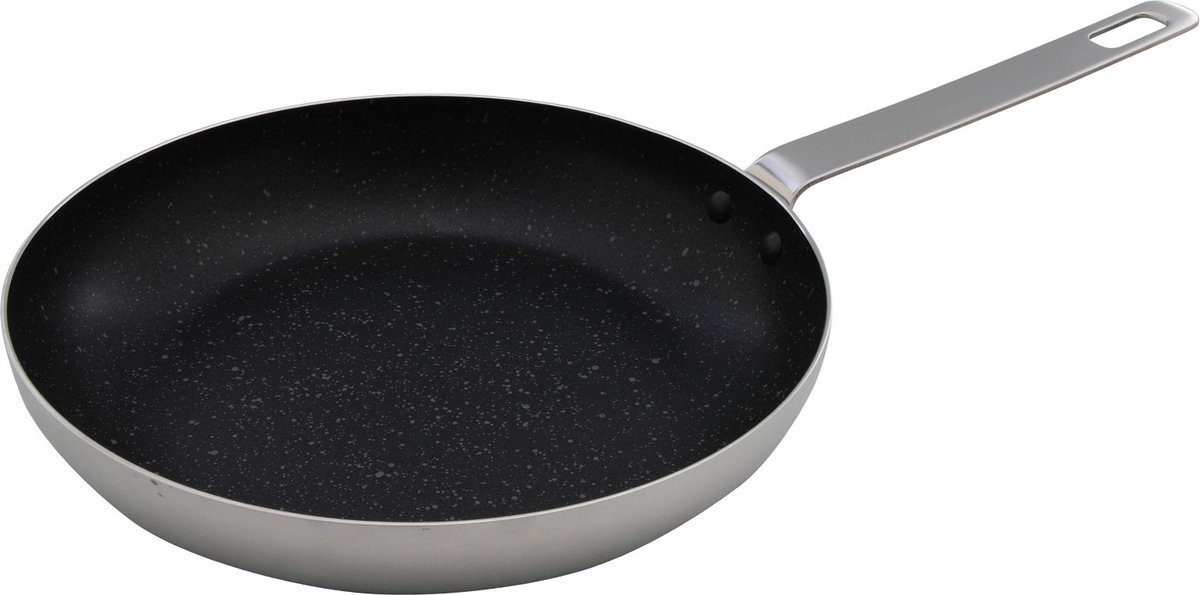 Aluminium professionele rode koekenpan met anti-aanbak laag 28 cm - Hapjespannen