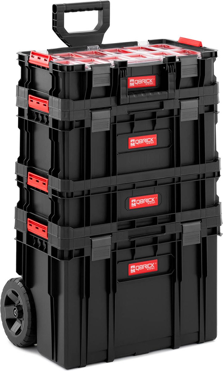 6-in-1 Gereedschapswagen set inclusief koffer, doos en organizer
