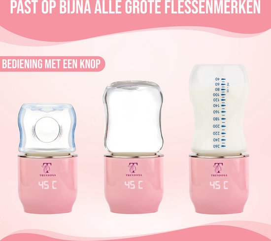 Rvtkak Flessenwarmer USB, draagbare babyflessenwarmer met temperatuur Rvtkak Flessenwarmer USB, draagbare babyflessenwarmer met temperatuur