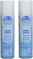 10x stuks milieuvriendelijke sneeuwspray / spuitsneeuw 150 ml - Sneeuw spuitbus ECO