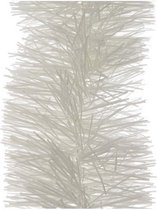 6x Guirlandes de Noël de Noël blanc d'hiver 10 cm de large x 270 cm - Guirlande lametta - Décorations pour sapin de Noël blanc d'hiver