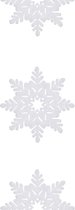 1x Guirlandes / guirlandes suspendues en mousse Witte avec flocons de neige 180 x 15 cm - Décoration neige / décoration neige