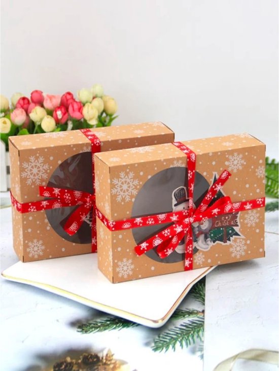 Kerst Verpakking 6 stuks - Kerst Doos - Cadeau Verpakking - Zakjes -  Cadeauzakjes... | bol.com