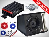Subwoofer Vibe BLACKAIRCBR12-V2 2250W + Monobloc Vibe Powerbox 1500.1 PRO + Jeu de câbles
