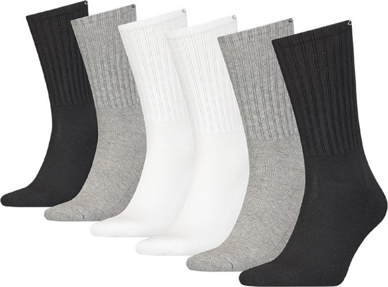 Calvin Klein herensokken Antonio (6-pack) - zwart - wit en grijs - Maat: One size
