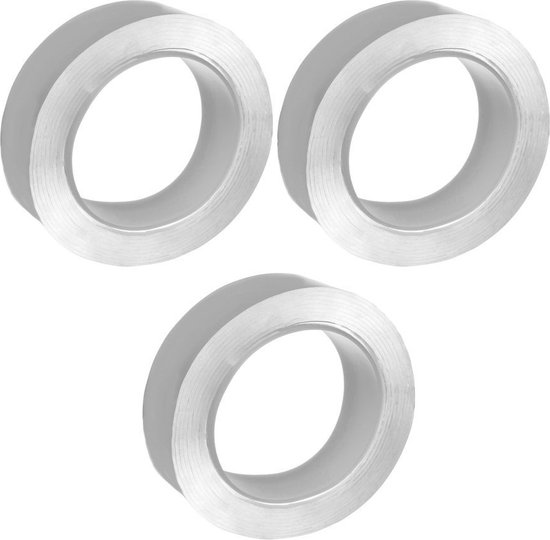 SCLEY 3 stuks dubbelzijdig plakband, tapijtbanden breedte 50 mm, lengte 25 m, universele plakband serie *774*, gele montageband, voor vloerverwarming etc, A0313-742552