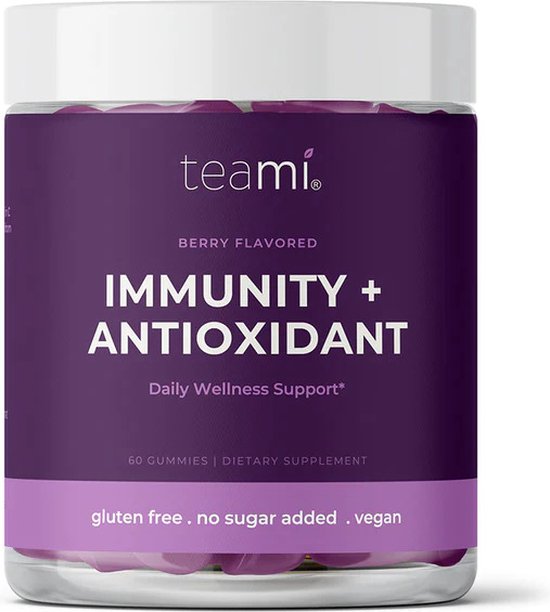 Teami Antioxidant + Immunity Gummies - Vegan & suikervrij - Met vitamine C & zink