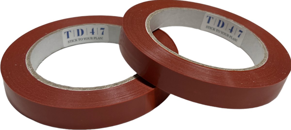 TD47 Strapping Tape 15mm x 66m Oranje