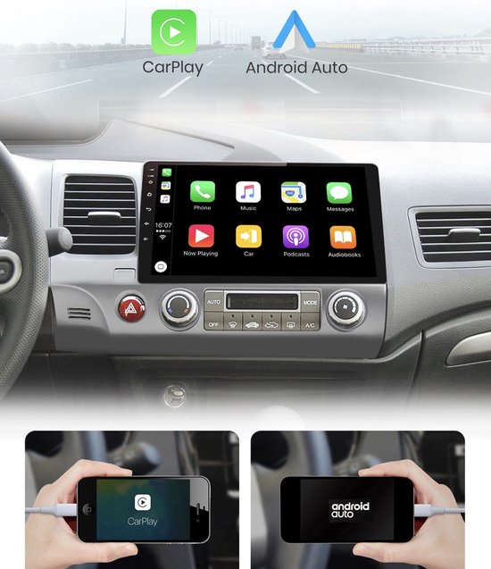 8core Wireless CarPlay Honda Civic 20062012 Android 10 navigatie en