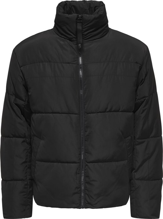 ONLY & SONS oversized puffer jacket in black | ASOS
