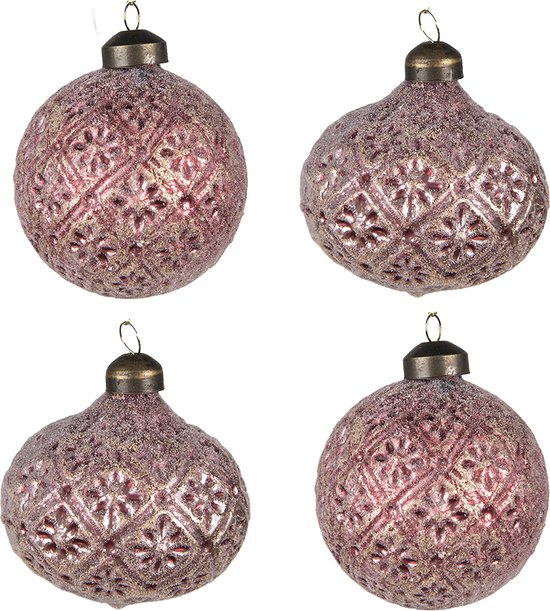 Boules De Noël Décoratives - Lot De 9, 8 Cm, Rouge (Plusieurs Couleurs Disponibles)