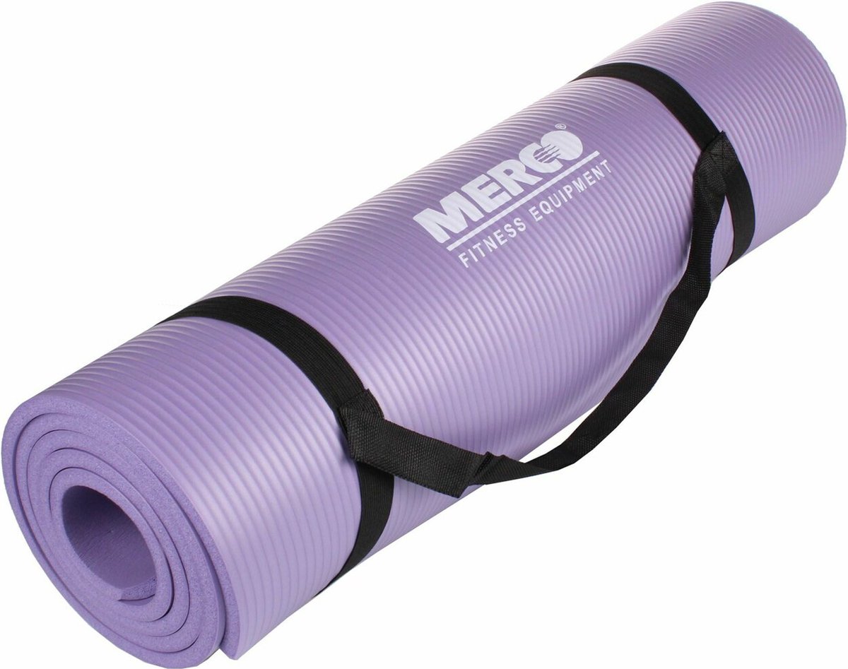 Merco - Yogamat - NBR 10 Fitness mat - met draagriem - Violet