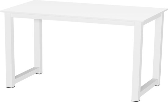 Table de bureau - table de cuisine - largeur 110 cm - blanc