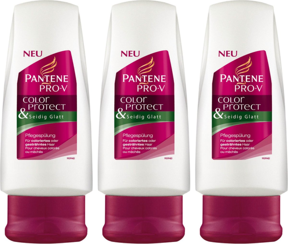 Pantene Pro-V Color Protect & Lisse/Glad Shampoo Multi Pack - 3 x 250 ml