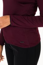 Falcon Foxy Lady Pully 1/2 Zip - Pully sports d'hiver pour femme - Rouge bordeaux - S