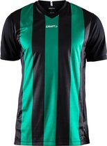 Craft Progress Jersey Stripe M 1905562 - Black/Team Green - M