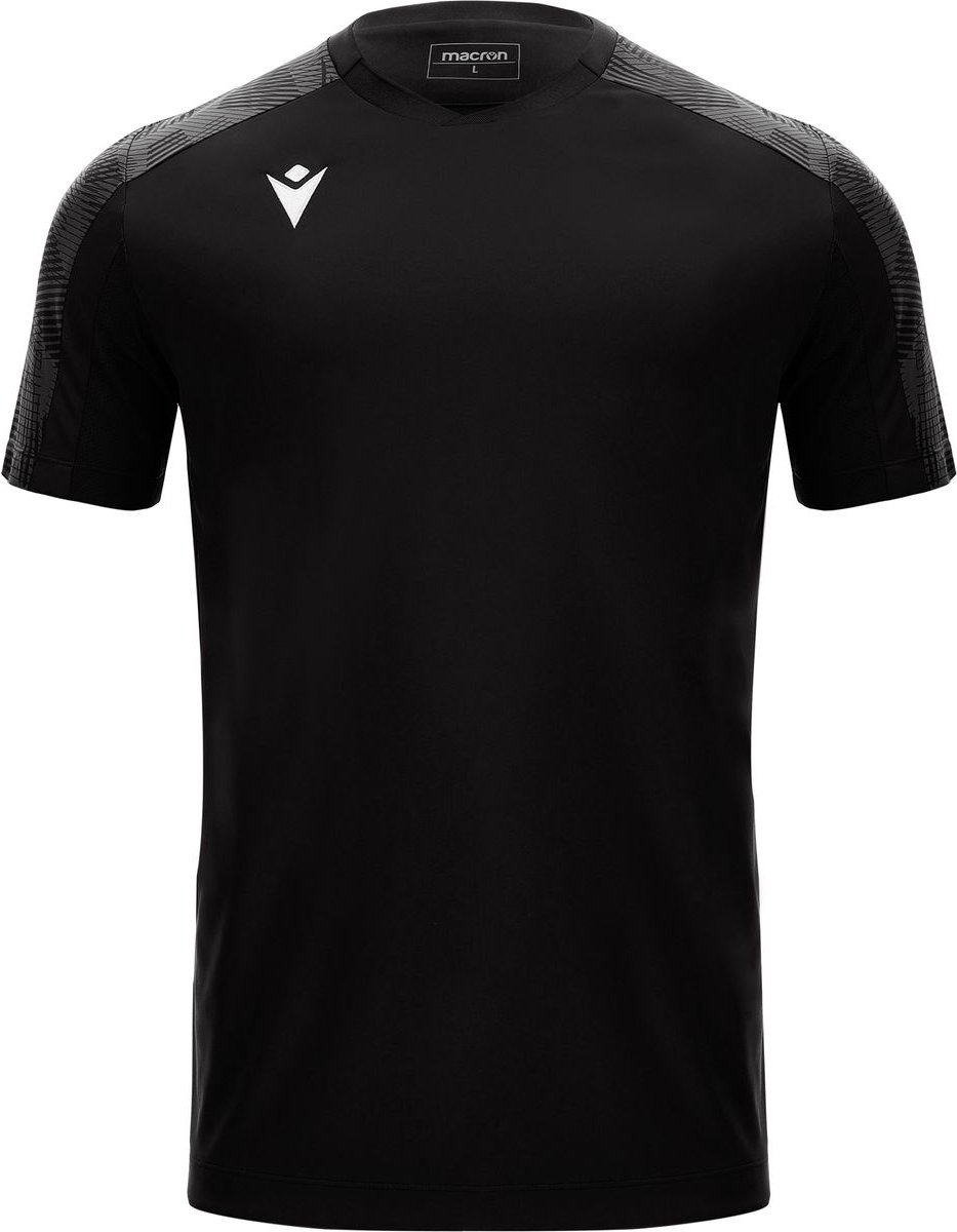 Macron Gede Shirt Korte Mouw Heren - Zwart / Donkergrijs | Maat: 4XL