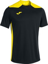 Joma Championship VI Shirt Korte Mouw Kinderen - Zwart / Geel | Maat: 164