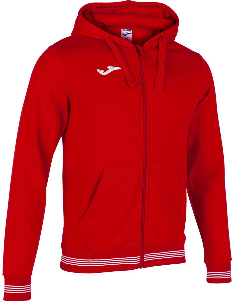 Joma Campus III Jas Met Kap Kinderen - Rood | Maat: 164