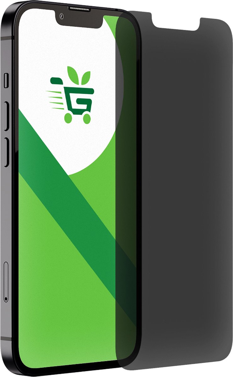 GreenBasket - Privacy Screenprotector voor de iPhone 14 - Anti Spy - Full Privacy Screen Protector - Glasplaatje- Edge to Edge - Privé - Gehard Glas 9H