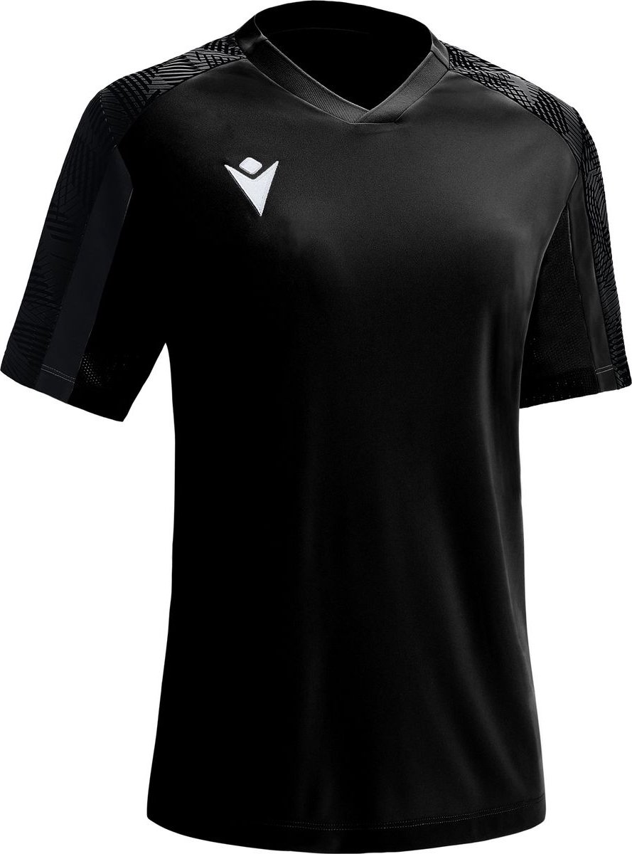 Macron Bellatrix Shirt Korte Mouw Dames - Zwart / Donkergrijs | Maat: M