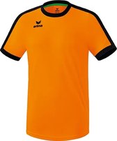 Erima Retro Star Shirt Korte Mouw Heren - New Orange / Zwart | Maat: S