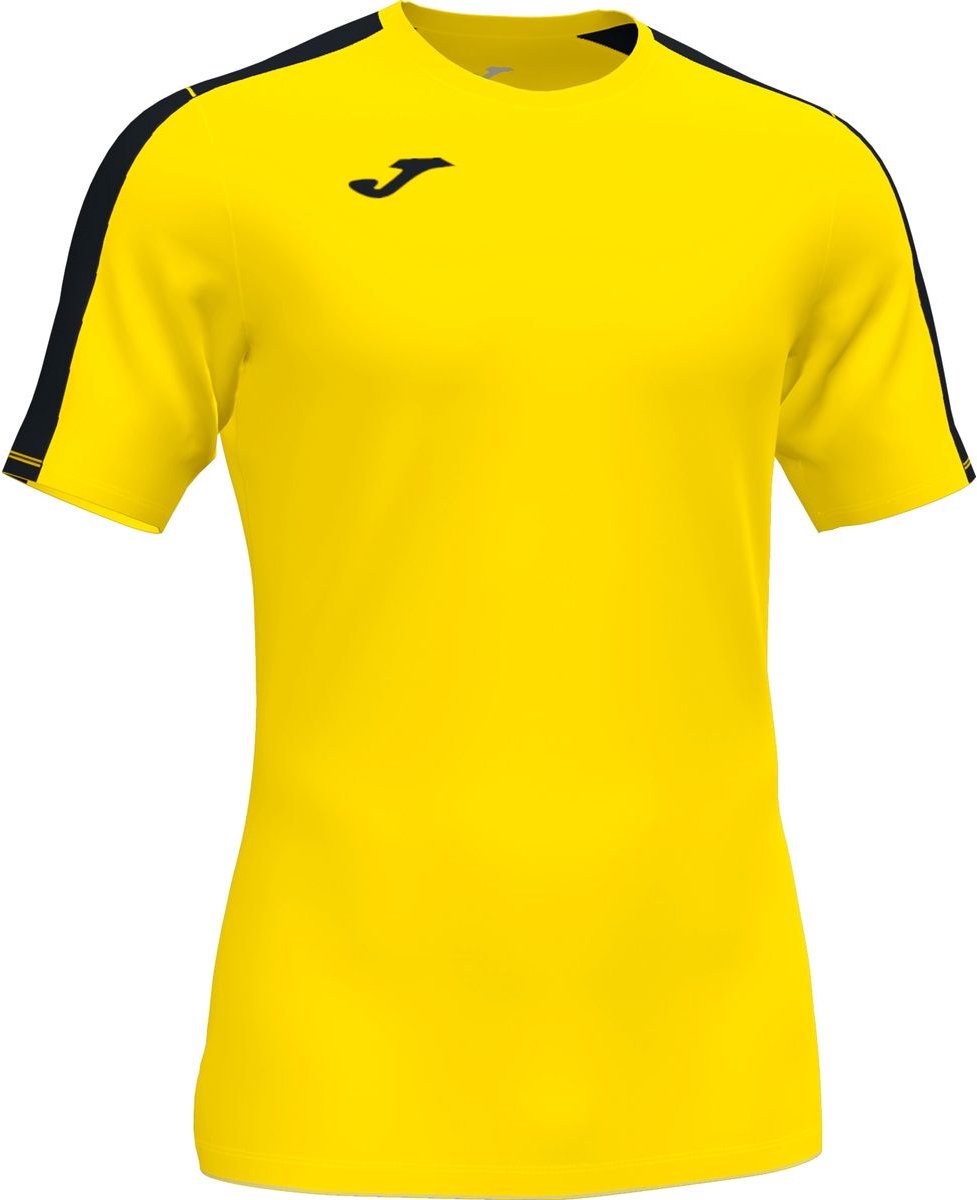 Joma Academy III Shirt Korte Mouw Kinderen - Geel / Zwart | Maat: 96-104