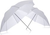 Neewer® - 2st Professionele Fotografie - 33" 83cm Studioverlichting - Reflecterende flits Doorschijnend - Witte Zachte Paraplu