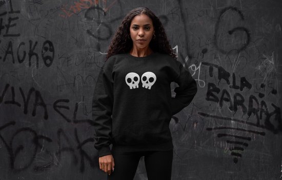 Halloween Trui - Skulls (MAAT M - UNISEKS FIT) - Halloween kostuum voor volwassenen - Dames & Heren