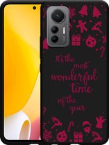Xiaomi 12 Lite Hoesje Zwart Most Wonderful Time - Designed by Cazy