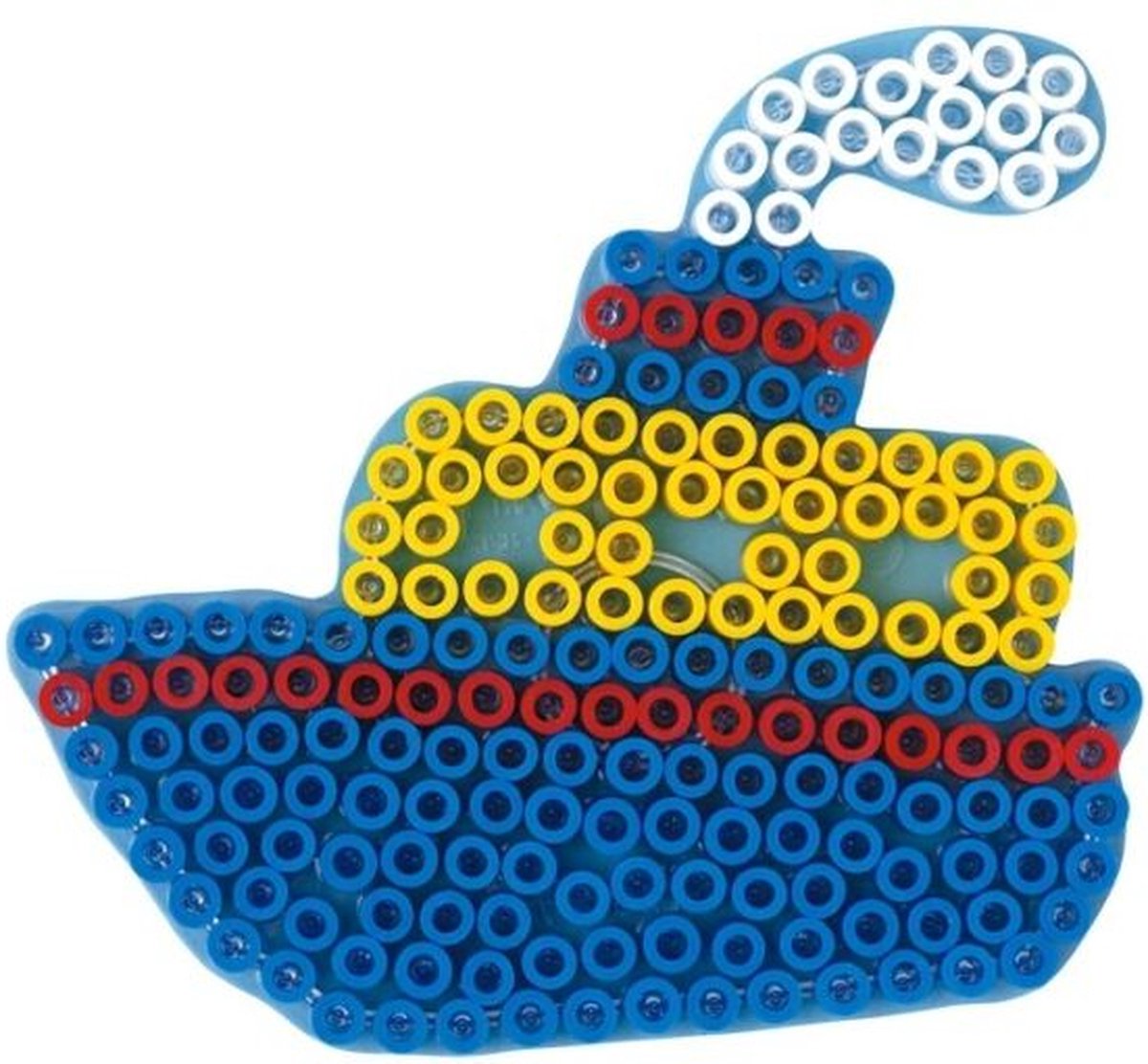 Set van 4 HAMA MAXI voertuigen grote strijkkralen vormpjes / figuur / grondplaat (auto, boot, vliegtuig, truck / vrachtwagen, transport) voor extra grote strijkparels, creatief cadeau voor kleine kinderen / peuters / kleuters, kinderfeestje! — cadeau in Spellen & Speelgoed - foto 5