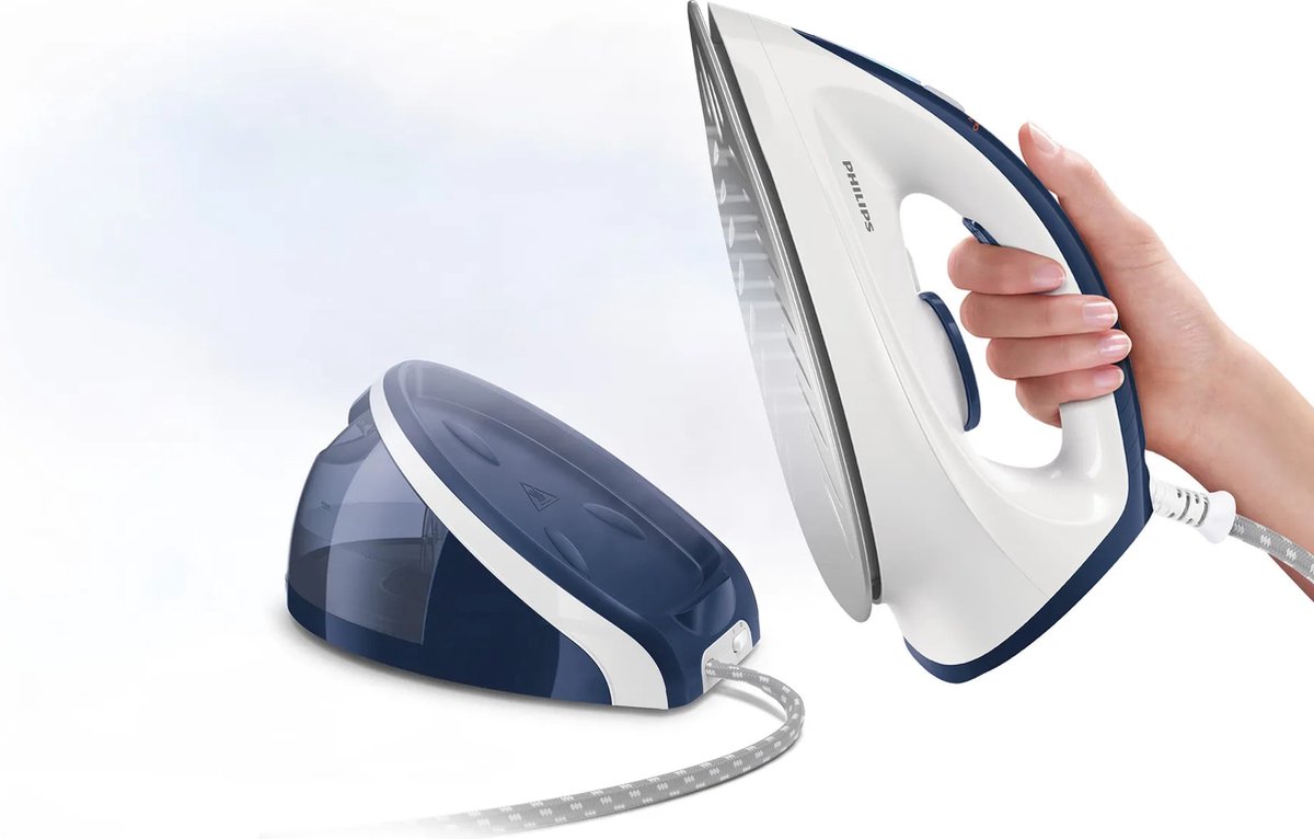 Philips HI5920/20- Stoomgenerator - 2400 W - 1,1 l - Keramische zoolplaat - Blauw, Wit — afbeelding 3
