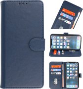Hoesje Bookstyle Wallet Cases Navy geschikt voor Iphone 14
