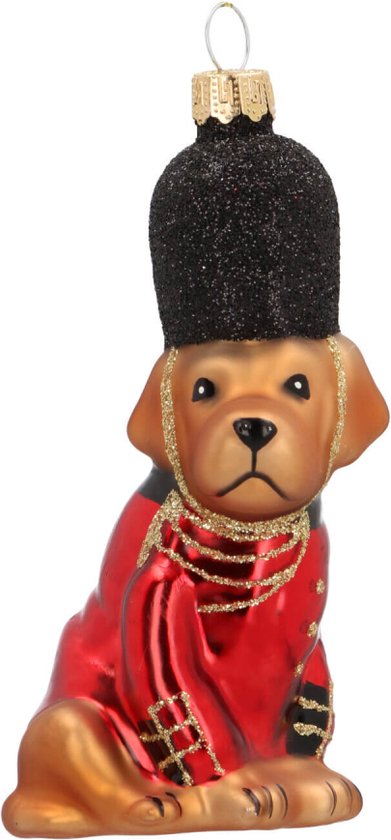 Hond, British uniform – kerstbal