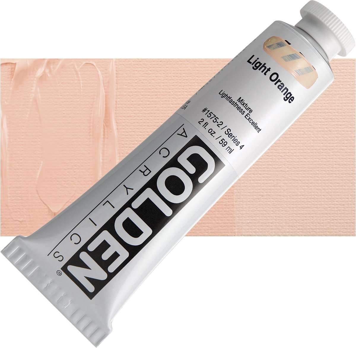 Golden Heavy Body Acrylverf serie 4 | Light Orange (1575-2) 59ml