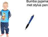 Bumba - warme - jongens pyjama - basketball velvet - met Stylus Pen. Maat 98/104 cm - 3/4 jaar.